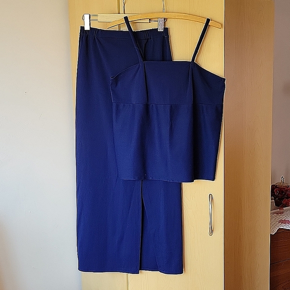 Handmade 2-piece Spaghetti-strap top & matching long skirt - Picture 1 of 6